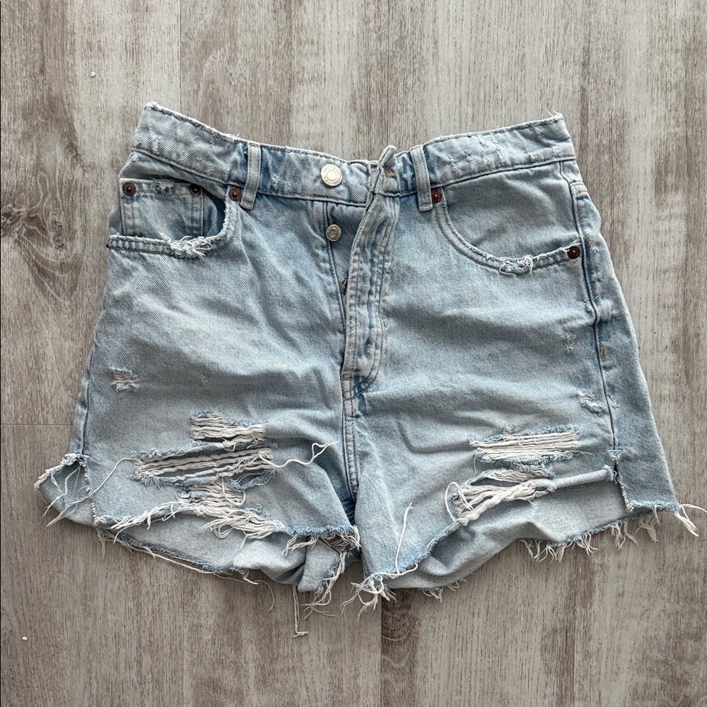 High waisted zara shorts
